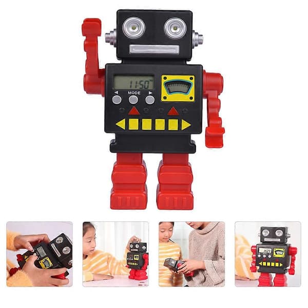 Söt robot-sparbössa med automatisk räkning, 2-pack