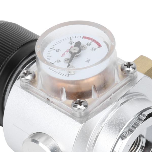 0-90PSI CO2-regulator 3/8in rustfritt stål brus vann trykkreduksjonsventil for hjemmebrygging