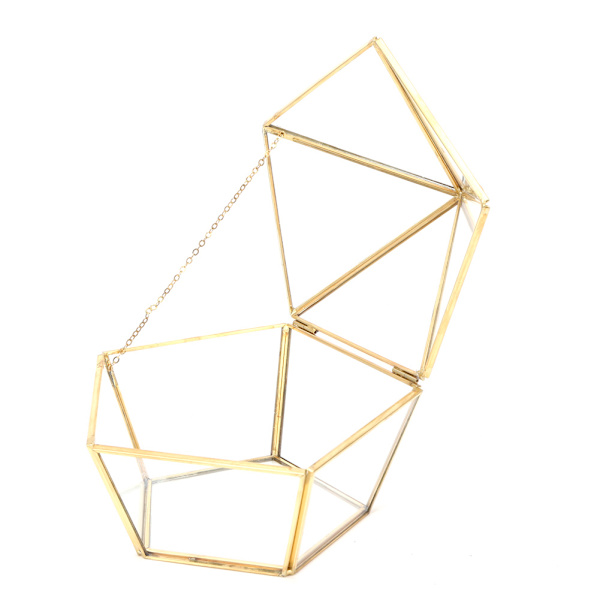 Unik geometrisk suckulent växtkruka konstgjord blomma behållare hållare dammskydd dekor
