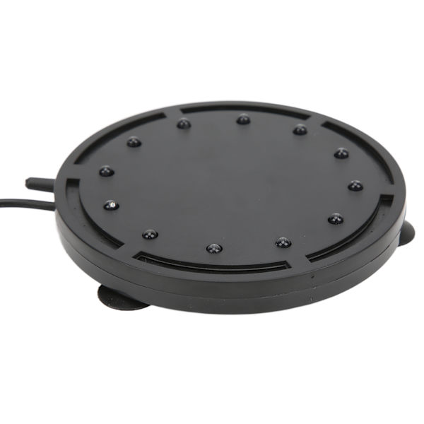 Q12 Akvarium Bubbellampa Fisk Tank Landskapsbelysning LED Dyklampa Syreberikningsplatta 100‑240VEU-kontakt
