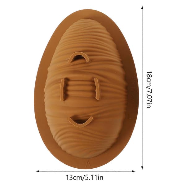 Silikon eggform sjokoladeform for kakebaking, 1 sett med påskeeggform