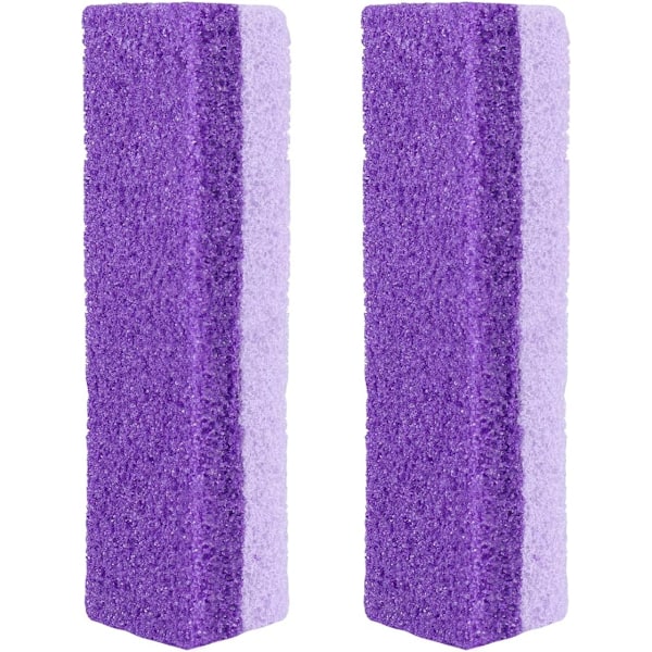 Pumice stein for føtter (2 stk), 2 i 1 callus remover og pimpstein pad