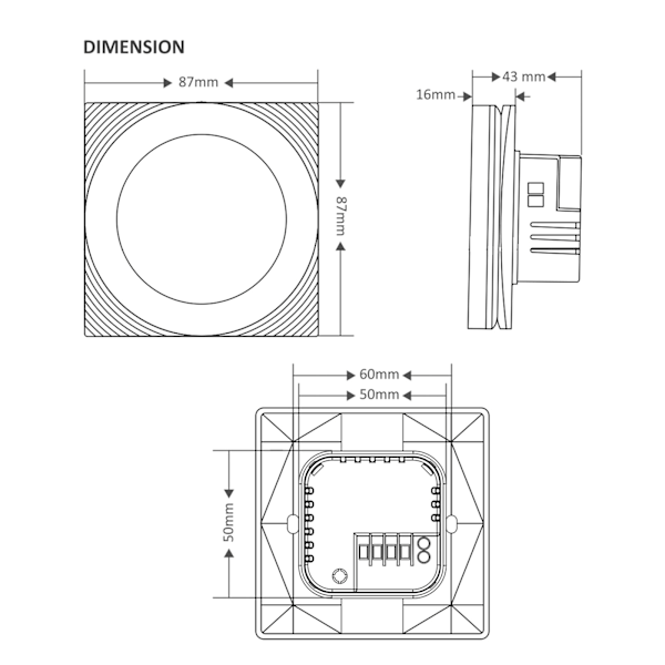 [通拓商品] Tuya ZigBee Smart Termostat för Vattenburen Värme Digital Temperaturregulator Stor LCD-Display Touchknapp Röststyrning Kompatibel