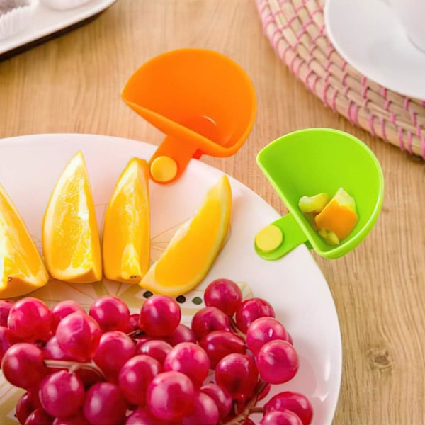 Mini snack skåle, dipping med clips til dessert, nødder, saucer, 16 stk