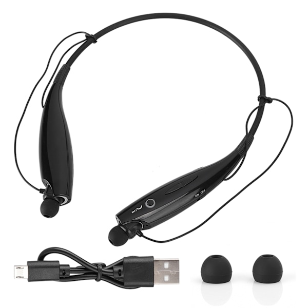 HV‑800 Nackband Bluetooth-hörlurar Trådlösa Retraktabla Bärbara Stereo Ljud Brusreducerande Sport-headset