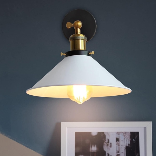Dimbar Vägglampa för Sovrum, Frostat Glas Väggmonterad Lampa med Enkel Snabb Installation för Restaurang (Set om 2)