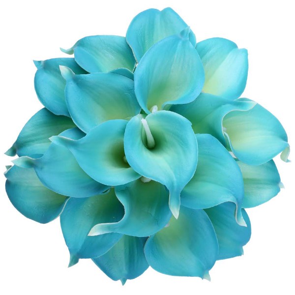 Calla Lily morsiamen hääkimppu pää Lataex Real Touch Flower