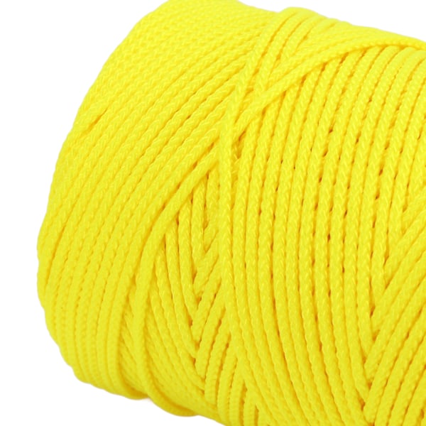 Dykkerhjul Line Udskiftning Slidstærk Undervands Finger Spole Hjul Rund Line Fluorescerende Gul 83m / 90.8yd