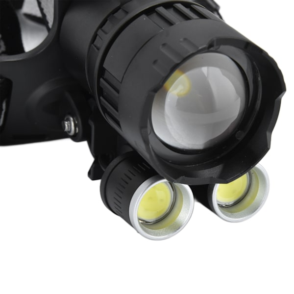 XHP160 Stark strålkastare USB-laddning Justerbar Vattentät Huvudmonterad Teleskopisk Zoomlampa för Jakt Camping