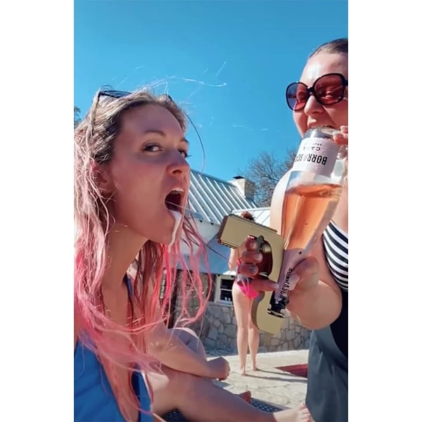 Festförhöjare, Mousserande Vattendispenser, Atmosfärrekvisita för Glädjefulla Sammankomster, Lättanvänd Champagnespruta, Idealisk för Fest, Klubb, Bar,