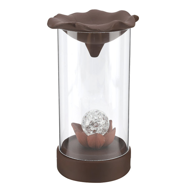 Røgelseholder Censer Røg Tilbageflow Røgelsebrænder Dekoration Ornament med Akryl Dæksel