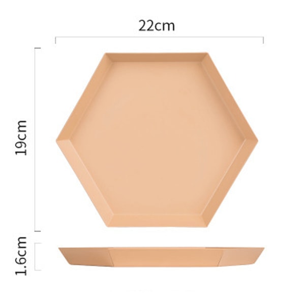 Polygonal skrivebordsoppbevaringsbrett Geometrisk Rhombus Metal