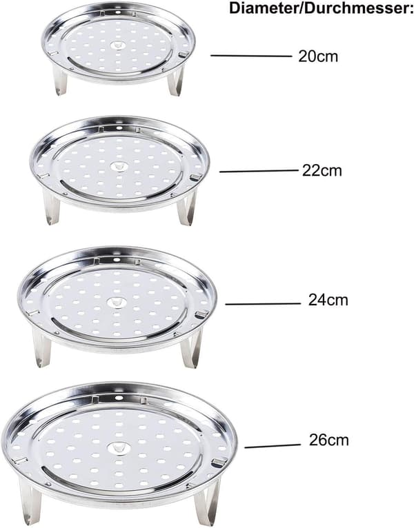 4 stykker dampkoger rund bakke dampkoger stativ dampstativ dampkoger ba