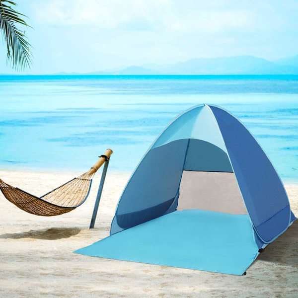 Bärbar extra lätt strandtält