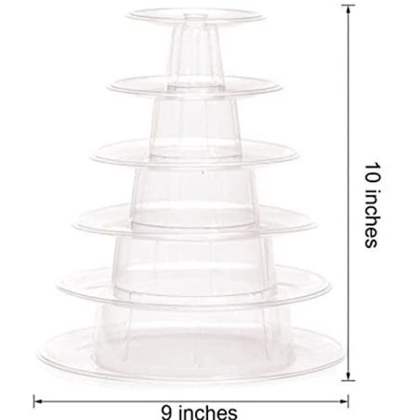 Macaron Tornställ, Anpassningsbara Nivåer För Generös Kapacitet, Elegant Tårt-Cupcake Dessertställ För Bröllop Födelsedagsfest Dekor