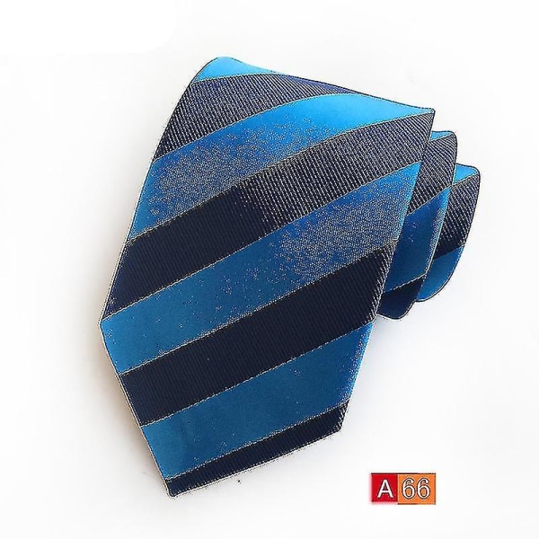 Miesten Business Executive solmiot polyesteri silkki jacquard iso raidallinen kravatti miehille