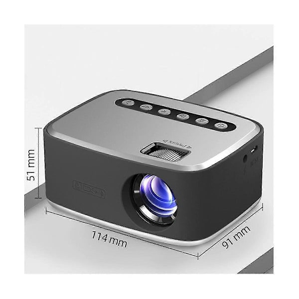 T20 Mini Projektor 1080p Videoprojektor Multimedia Hjemmekino Filmprojektor For Hjemmekino Utendørs js