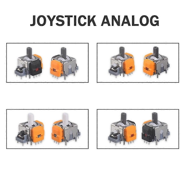 10 st 3D Hall Effect Joystick Justerbar Utan Drift Tumspakar Spel Joystick Modul Kontroller för