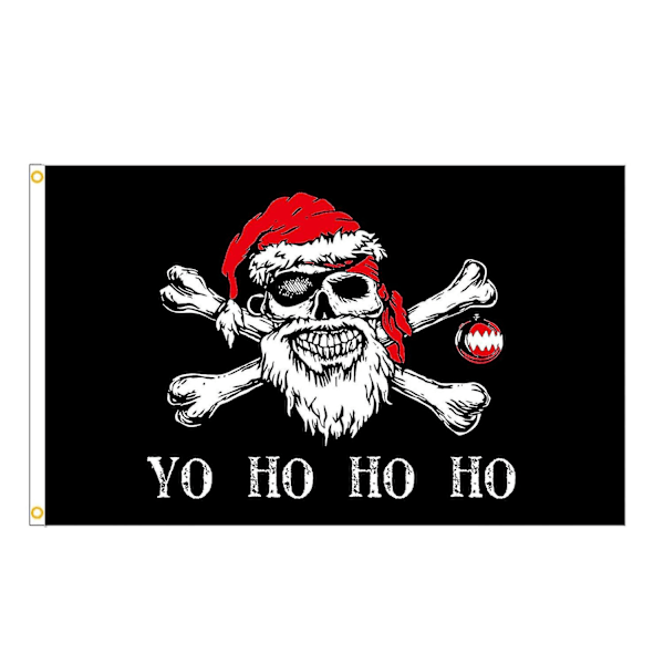 Joulupukki Merirosvolippu 150 X 90 Cm Yo Ho Ho Merirosvolippu 90 X 150 Cm Liput