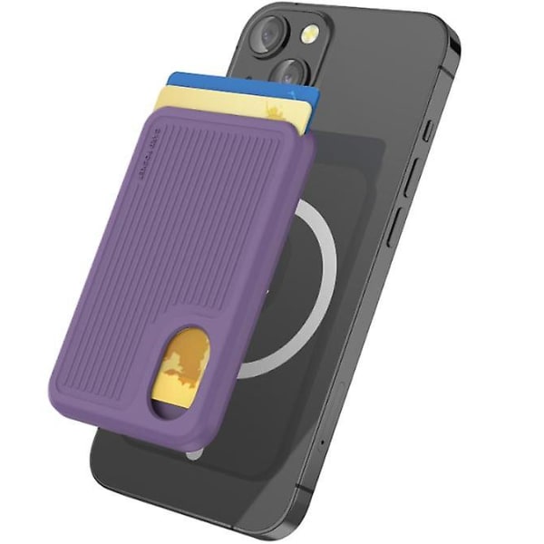 Magnetisk kort lommebokholder med Magsafe kompatibel med Iphone 14/13/12/pro/pro Max for baksiden av telefonen