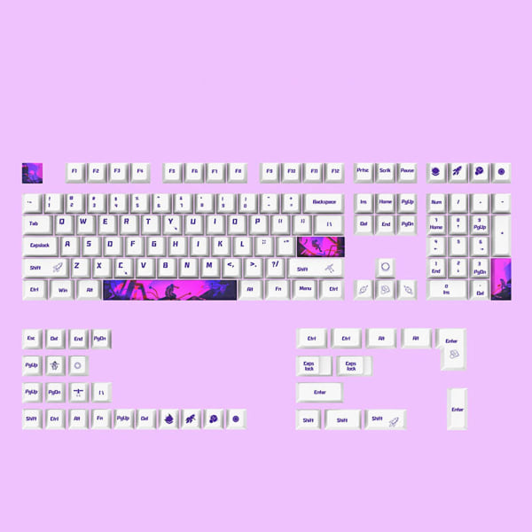 Gaming Keycaps Pbt Dye Sub For Mx Switches Cherry Profile Mechanical Keyboard