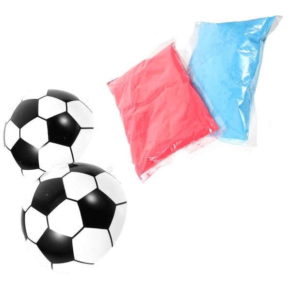 1 sæt Gender Reveal Football Farverigt Pudder Gender Reveal Party Supplies