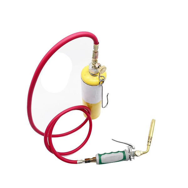 Profesjonell dobbelbryter lommelykt loddebrenner for propan gass 1,6m slange tenning gass flamme lodding