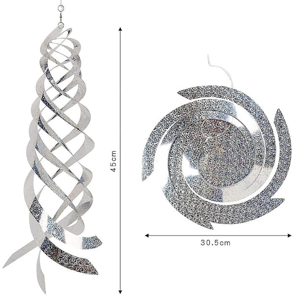 Fugleskremmende Refleksvindspiral for Hagegjerder 6 stk