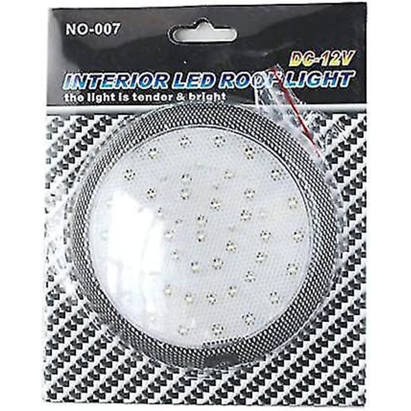 46 LED:n pyöreä kattovalaisin auton sisätiloihin 12V asuntoautoon matkailuautoon