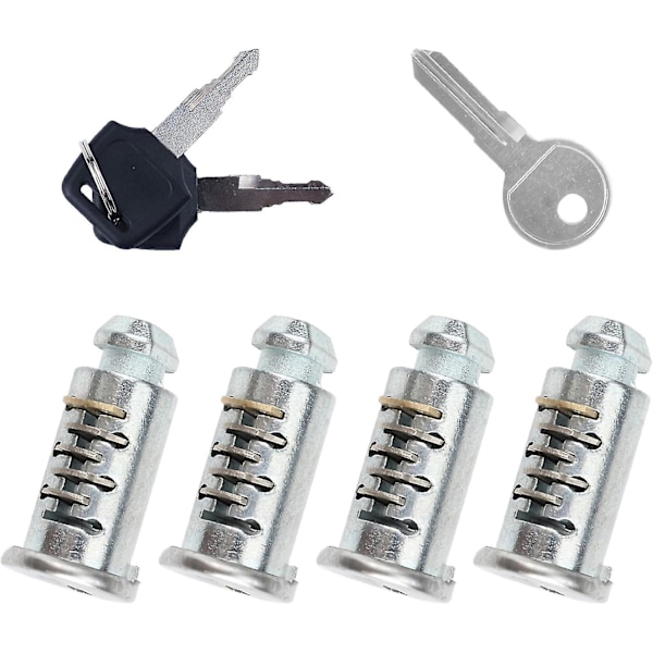 4-pak Låsecylindre - Kompatible med Thule Tagbøjlekomponenter, One-Key Låsecore System Udskiftning