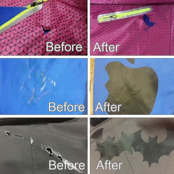 13 farger selvklebende reparasjonssett Fix hull dunjakke klær Vaskbare lapper
