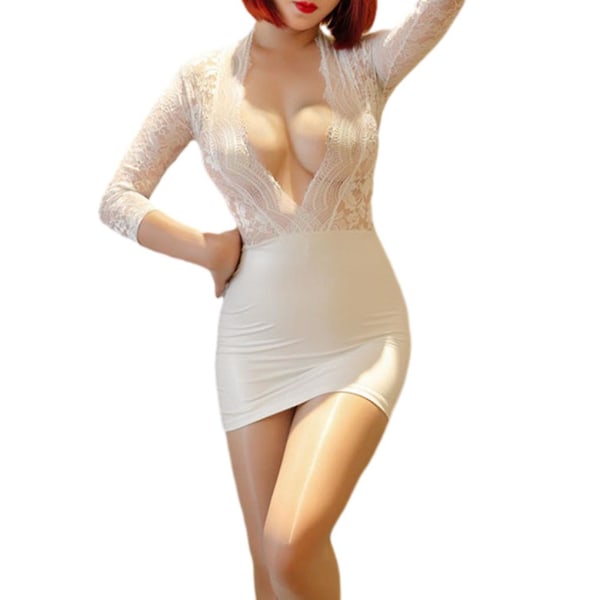 Sexy Cosplay-kostyme Rollespill i silkemyk kjole uten pilling blonder