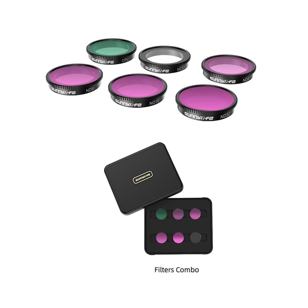 För Go 3 Filter Kit Thumb Sports Camera Go2/3 Multifunktionella praktiska tillbehör, set D