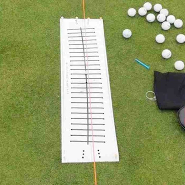 Golf Putter Putting Matte Trener Innendørs Putting Green Pad Utstyr Golf Slå Måling Linje Trening