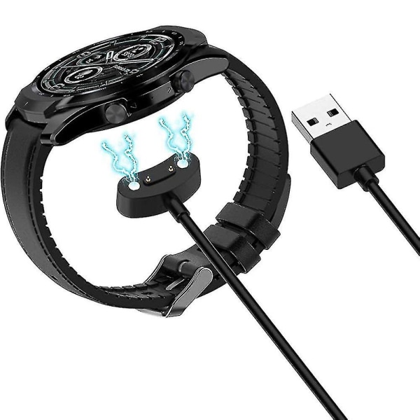 Snabbladdning USB laddardocka Magnetisk laddningsvagga 3,3 fot Ersättning för Ticwatch Pro 3 Smart Watch