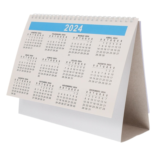 1 Book Of Desk Calendar 2024 Bordkalender Dekorasjon Ornament For Home Office School
