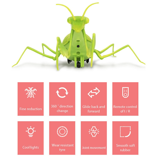 Infrarød fjernbetjening Simulerede insekter Legetøj Rc Firefly Moth Bedende legetøj Sjov nyhedsgave