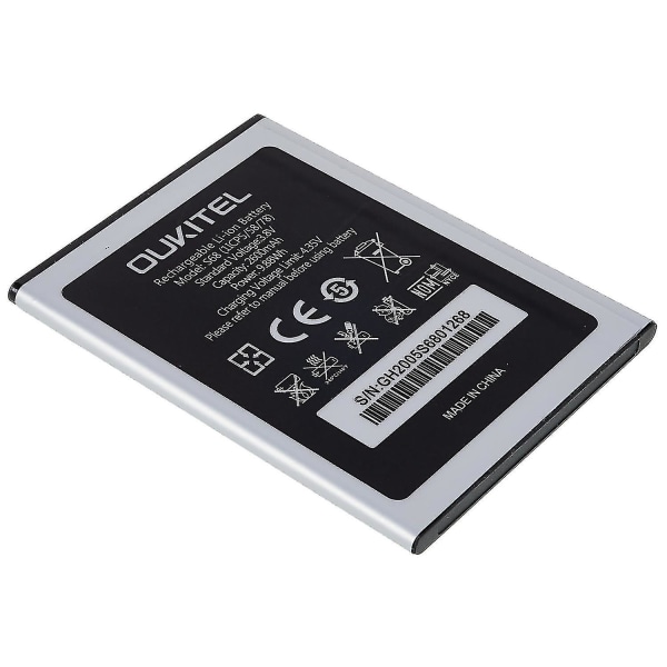 Til Oukitel C16 Pro 3.80V 2600mAh genopladeligt Li-ion-batteri (kode: S68)