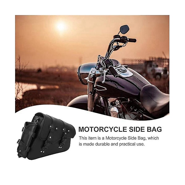 Motorsykkel Sadelveske Rocker Bag Side Verktøyveske Rocker Bag Sykkeltilbehør Svart Allsidig