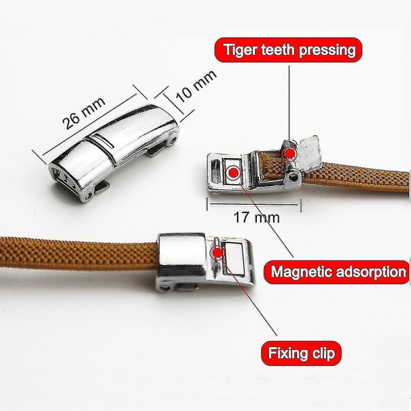 1 par uden slips snørebånd Magnetiske elastiske snørebånd til børn og voksne sneakers snørebånd 23 farve snørebånd