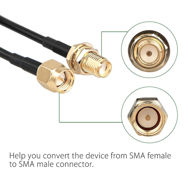 10m Wifi Antenne Sma Forlengelseskabel Koaksialkabel For Wi-fi Trådløs Router