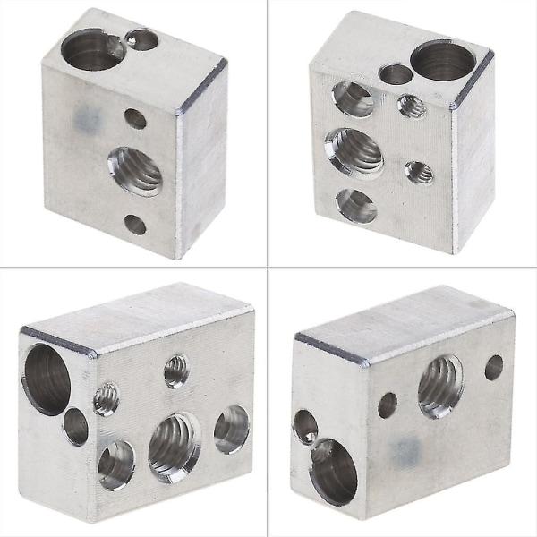 3D-printer varmeblok i aluminium til Ender 3 S1 V6 Hotend Extruder