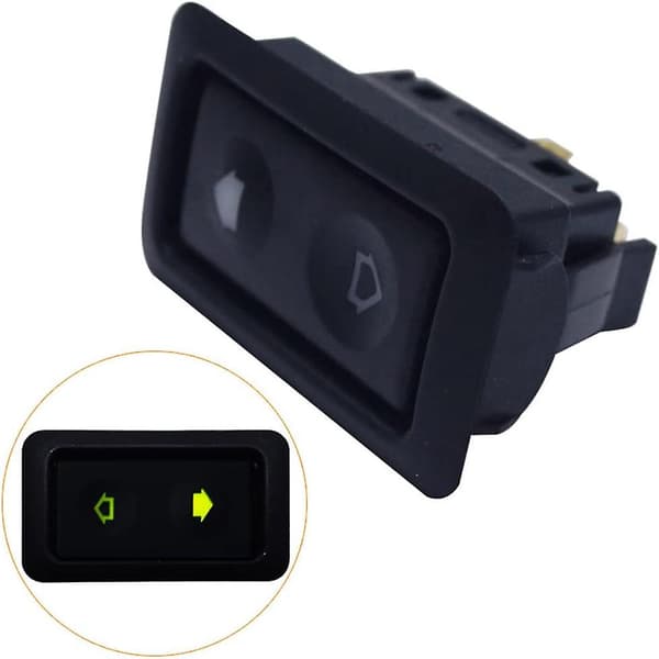 Universal Vindusbryter - Auto 6-pins Strømbryter for Vindusheis, Bilstrømbryter for Vindusheis for Bilpanelmontering DC 12V-24v Momentanbryter Erstatning