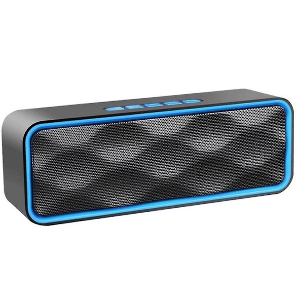 Bærbar trådløs Bluetooth 5.0-højttaler med 3d-stereolyd i høj kvalitet og indbygget 1500 mAh-batteri