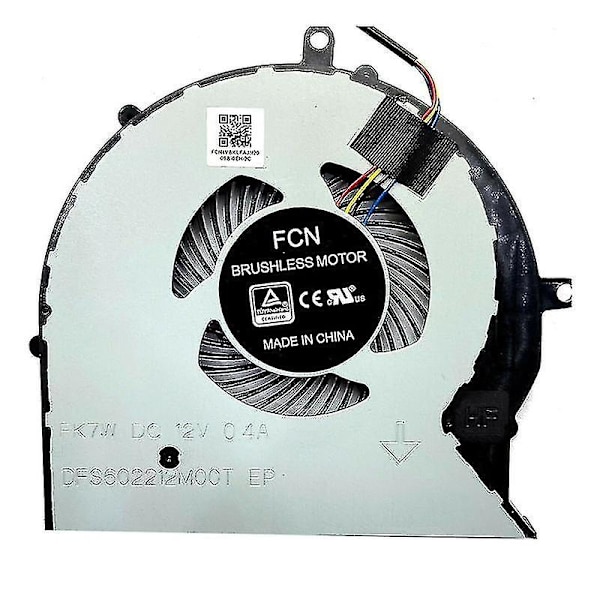 CPU og GPU kjøleventilator for Asus GL703 GL703v GL703vm GL503vm