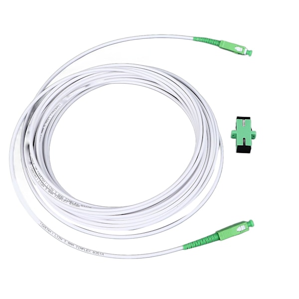 Pansret SC Patchkabel med Flenskontakt 5m for Optisk Modemforlengelse - Single Mode SC APC for FTTH FTTB FTTP