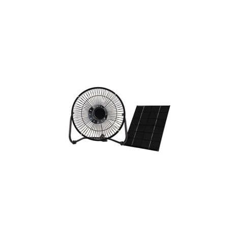 6V Mini Solarventilator – Fungerer med solpanel eller USB – Let og bærbar til camping, vandreture, drivhuse