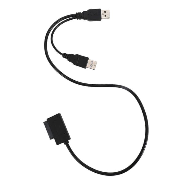 Slim SATA Kabel USB 2.0 Til 7+6 Ekstern Strøm Til Laptop SATA Adapter Konverter Support Window Xp/7/