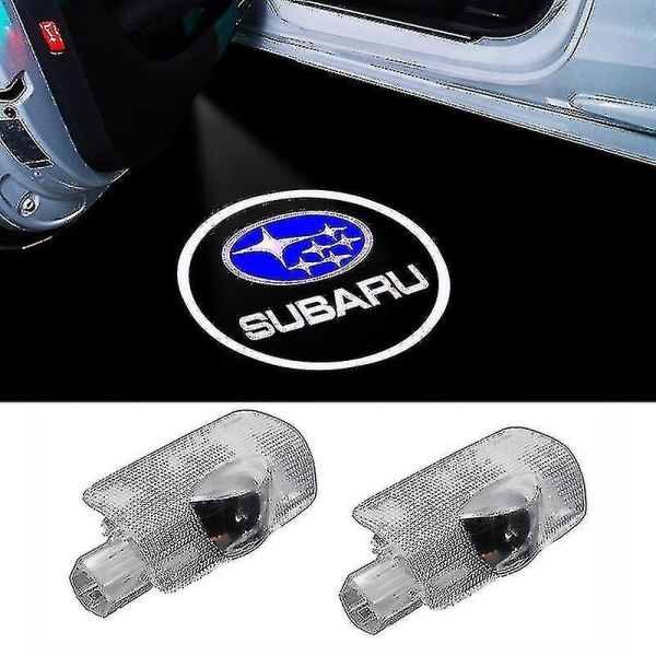 2 stk Velkomstlys for Subaru BRZ Forester Outback Legacy Impreza Tribeca XV LED Laser Projektor Li