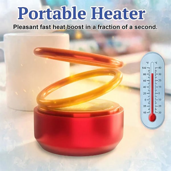 Mini Portable Kinetic Heater Auto Roterende Dobbel Ring Mini Solar Kinetic Heater Bestselger